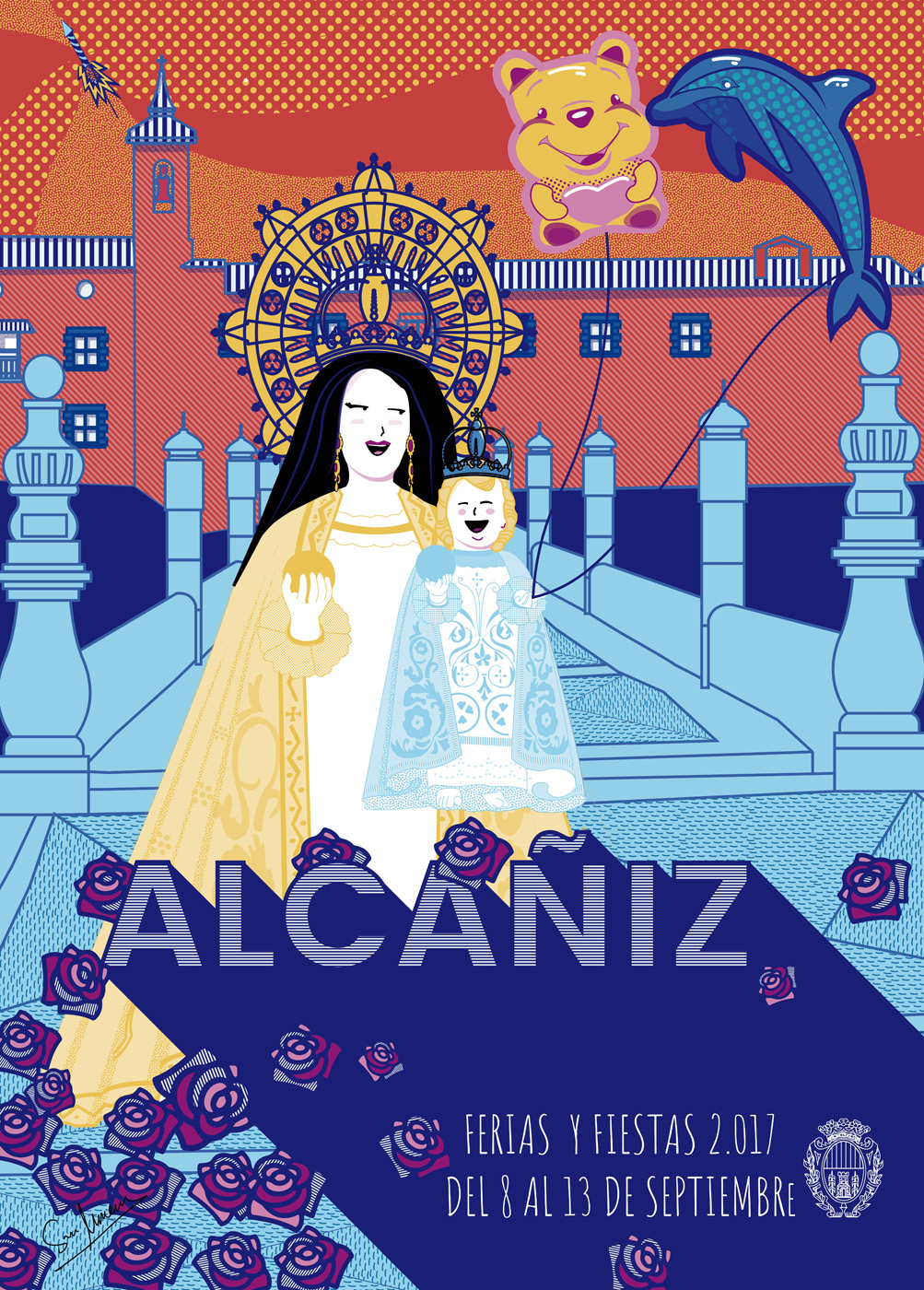 cartel fiestas Alcañiz 2017